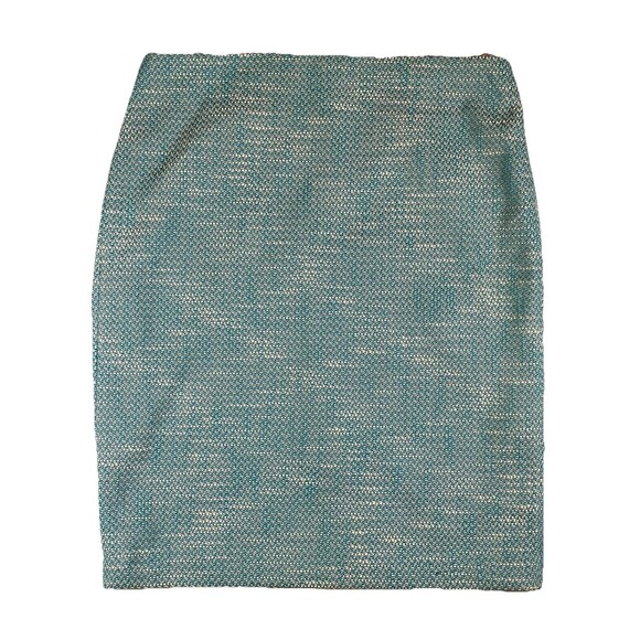 NWT 2 Talbots Skirts Womens 12 Teal/White & Maroon/White Tweed Pencil Classic - Picture 3 of 7